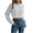 White, variant on hotojiny Sweaters for Women Long Sleeve Hollow Out Casual Cropped Sweater Crew Neck Backless Knit Pullover Tops
