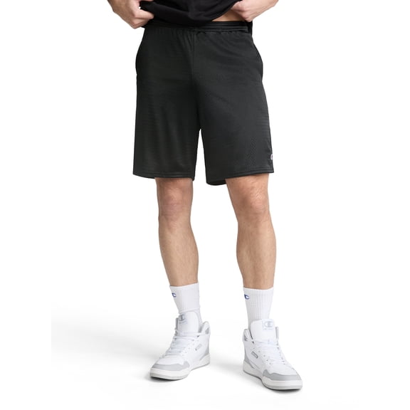 Champion Men’s 9" Classic Mesh Shorts with “C” Logo, Standard Unisex Fit, Lightweight Mesh, Sizes S-4XL