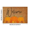 thumbnail image 2 of 16x24 Inch Pumpkin Print Floor Mat Doormat Indoor Mat for Front Door Door Rug Runner Door Mat Indoor Entrance and Outside Doormat Mat for Outside Entry Way Doormat Entry Rugs, welcome, 2 of 5