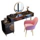 thumbnail image 3 of Dressing Table For Bedroom Drawer Assemble Makeup Vanity Cabinet Mirror With Lights Storage Makeup 80cm Vestidores Decoration My Lux Decor Round, 3 of 11