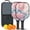 Black-3, variant on Pickleball Paddles Set Of 2, Fiberglass Surface, Liquid & Marble Print, 4 Balls & Bag