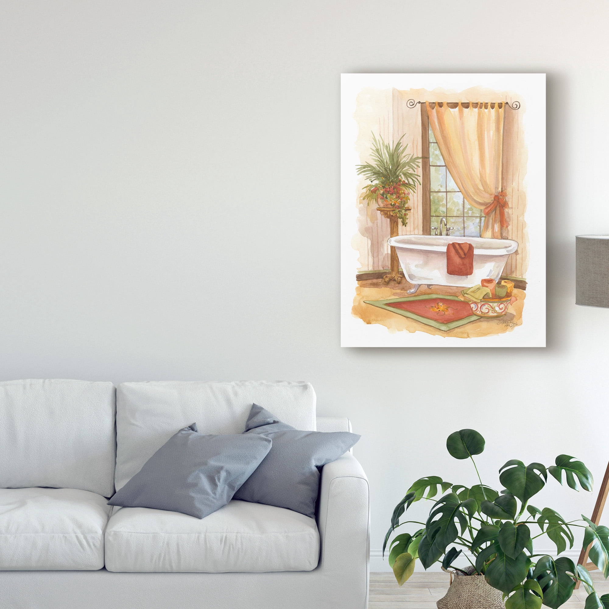 Trademark Fine Art 'Watercolor Bath in Spice II' Canvas Art by Jerianne Van Dijk