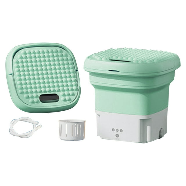 Pcksrro Small household appliances deal!Mini Washing Machine Foldable Bucket Type Laundry Clothes Washer Cleaner Travel