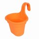 thumbnail image 2 of Hook Green Plant Pot Semi-circular Flower Pot Wall Hanging Basket Basin Single Hook Resin Storage Home Garden Hanging Flower Pot Large Size (Yellow Se, 2 of 4