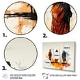 thumbnail image 3 of Designart "Somali Nomadic Tales in Orange I" People Framed Wall Art Decor - Global Orange African Tribal Entryway Framed Wall Art, 3 of 6
