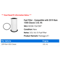 thumbnail image 2 of Fuel Filter - Compatible with 2019 Ram 1500 Classic 3.0L V6, 2 of 2