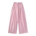 thumbnail image 4 of breaise Girls Wide Leg Pants Lightweight Casual Elastic High Waist Straight Leg Pants Summer Loose Trousers, 4 of 7