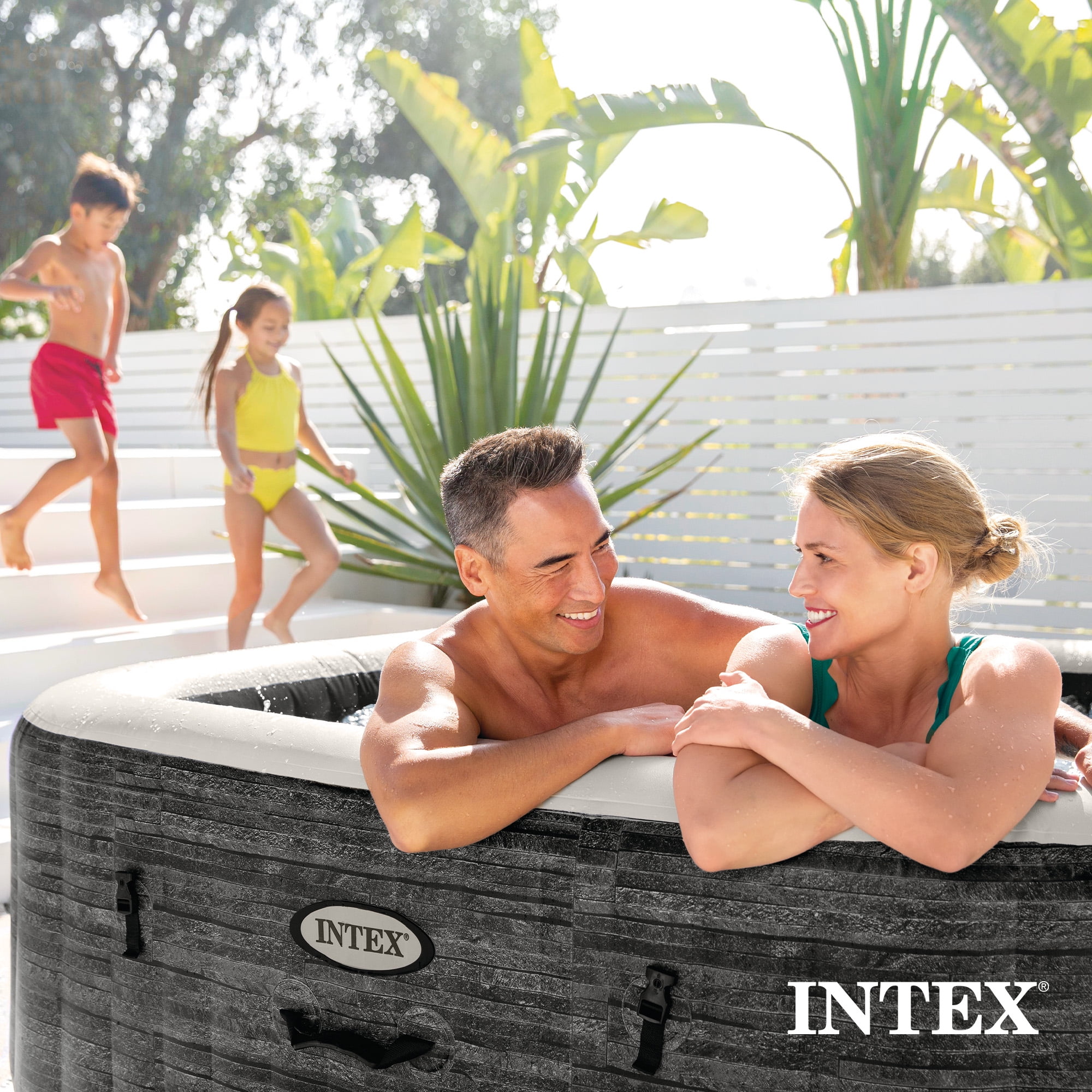 Intex, PureSpa Greystone Deluxe Spa Set, 77