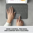 thumbnail image 2 of Logitech Combo Touch for iPad (7th, 8th and 9th generation) keyboard case with trackpad, wireless keyboard, Smart Connector technology - Graphite, 2 of 10
