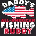 thumbnail image 3 of Instant Message - Celebrate Family - Daddy's All American Fishing Buddy - Infant Baby One Piece, 3 of 6