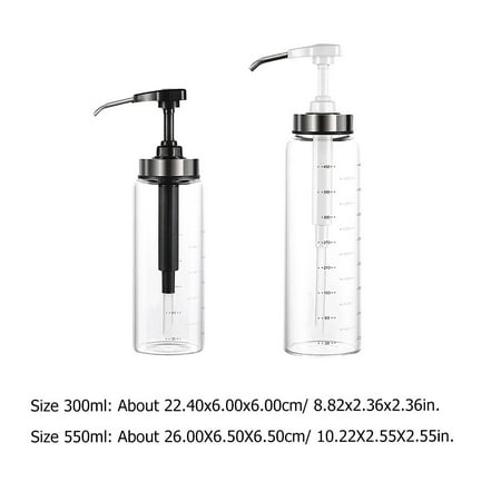 

2Pcs Sauce Bottles Press Sauce Bottles Salad Dressing Bottles (White Black)