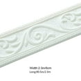 thumbnail image 2 of Self Adhesive Flexible Foam Molding Trim, 3D Sticky Decorative Wall Lines Wallpaper Border ,for Tile Wood Wall Panels Picture Mirror Frame Border Edge Corner Ceiling Wallpaper Decor White, 2 of 5