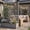 Light Brown, variant on Uforic Outdoor 42.5x14.2x61 in Privacy Screen & Planter Box with Trellis, Raised Garden Bed with Wheels & Drain Plug, All-Weather Black Planter for Climbing Plants, Flowers, Herbs