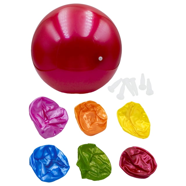 25 Pelotas de Plástico Vinil Lisas Metálicas Para Inflar Colores Surtidos 8 1/2 Pulgadas