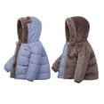 thumbnail image 6 of SonxaHe Infant Boys Winter Coats Fleece Warm Bear Hooded Quilted Jacket Children Comfy Thickened Outerwear Puffer Coats Blue,Sized 18-24 M, 6 of 6