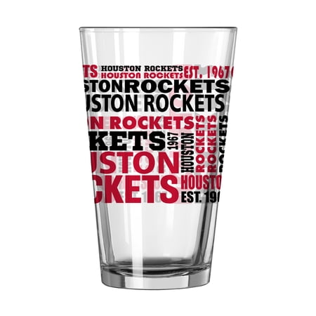 Houston Rockets 16oz. Team Spirit Pint Glass Houston Rockets 16oz. Team Spirit Pint Glass