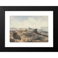 thumbnail image 2 of William Callow 24x17 Black Modern Framed Museum Art Print Titled - Plymouth Dockyard After the Fire (1840), 2 of 5