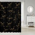 thumbnail image 2 of Manfei Minimalst Duck Camo Shower Curtain 72Wx84L, Contemporary Art Camouflage Bathroom Shower Curtain, Black Olive, 2 of 5