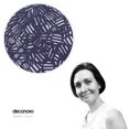 thumbnail image 3 of Deconovo Camino de mesa Designer Series con diseño de dulces, morado, 35,5 cm de ancho x 274,5 cm de largo, Oxford, resistente a las arrugas, al agua y a los derrames., 3 of 7