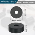 thumbnail image 2 of 4Pack Thick Rubber Spacer, 1-9/16 Inch OD x 1/2 Inch ID x 9/16 Inch Thickness, 2 of 6