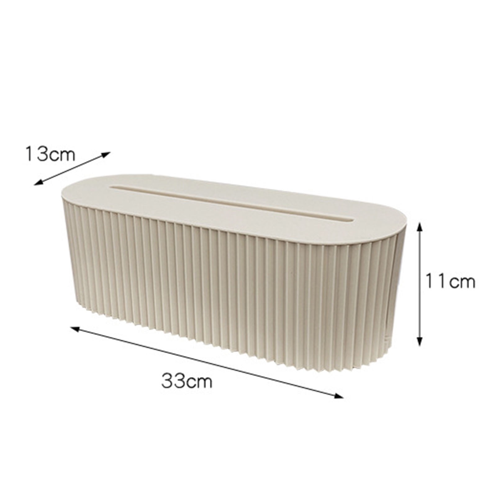 opvise Cable Storage Box with Lid Save Space High Capacity Living Room Desktop Socket Cable Management Box Daily Use Blue