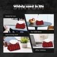 thumbnail image 6 of Kdxio Red Skulls 3 Print Tissue Box Cover,Modern PU Leather Rectangular Tissue Box Holder for Bathroom Living Room Bedroom Office Desk Car Home, 6 of 6