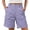 Light Purple, variant on Gunia Women Hiking Shorts Bermuda Shorts Casual Summer High Waist With Pockets Outdoor Beach Cargo Shorts Grey L