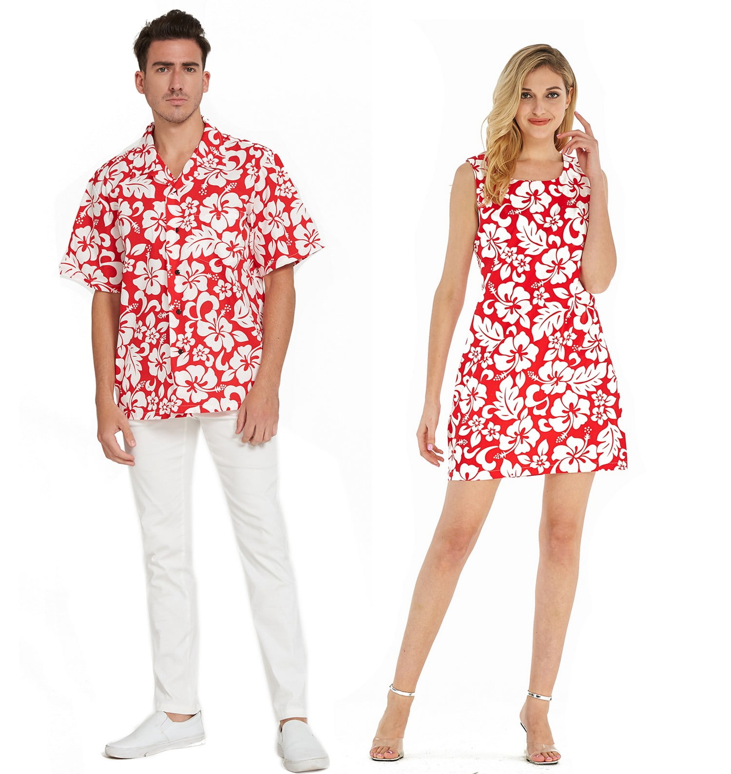 Hawaii Hangover Couple Matching Hawaiian Luau Cruise Outfit Shirt
