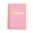 A002- Pink, variant on Sky Blue Coiled Planner, Goal Setting Planner, 12 Month Undated Goal Planner, Productivity Journal, 8.5X6 in Size, Hardback Construction with Gold Corner Protectors,