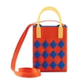 thumbnail image 3 of Nygoyerh Women Knitted Crossbody Bag Fashion Checkerboard Shoulder Bag Handbag Phone Holder Beach Travel Shopping Purses, 3 of 6