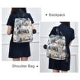 thumbnail image 4 of FORMRS Women's Travel Backpack Purse Anti-Theft Hidden Pockets Casual Shoulder Bag, Snowy Winter, 4 of 7