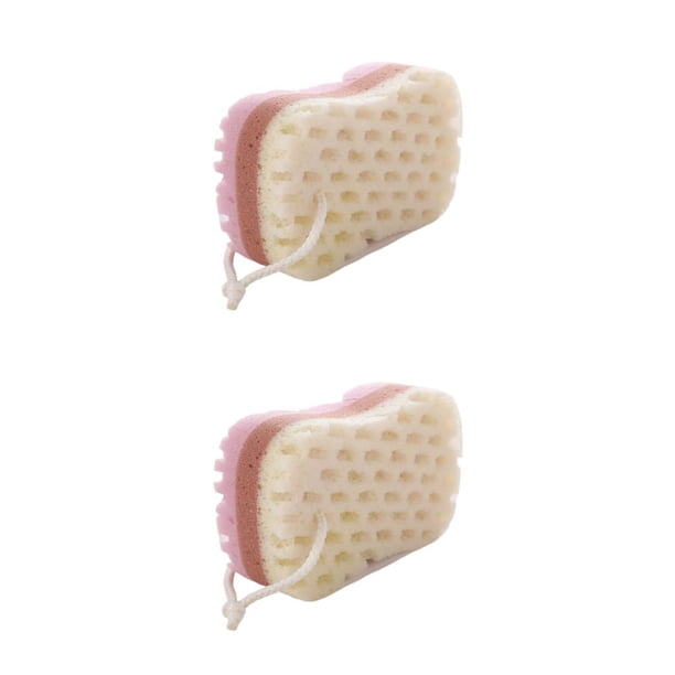 Toystoory Esponja de baño Exfoliante Cepillo para frotar el cuerpo Ducha SPA Limpiador de piel muerta Removedor Hidratante Adultos Tipo Tipo 2 2piezas