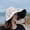 Apricot, variant on Black Rubber Sun Visor For Women Summer Dual-use Adjustable Foldable Sun Hat