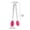 Hot Pink, variant on Mini Serving Tongs, Stainless Steel Ice Tongs with Silicone Tips, Small Kitchen Tongs for Sugar Cubes, Appetizers, Charcuterie Board and Coffee Bar