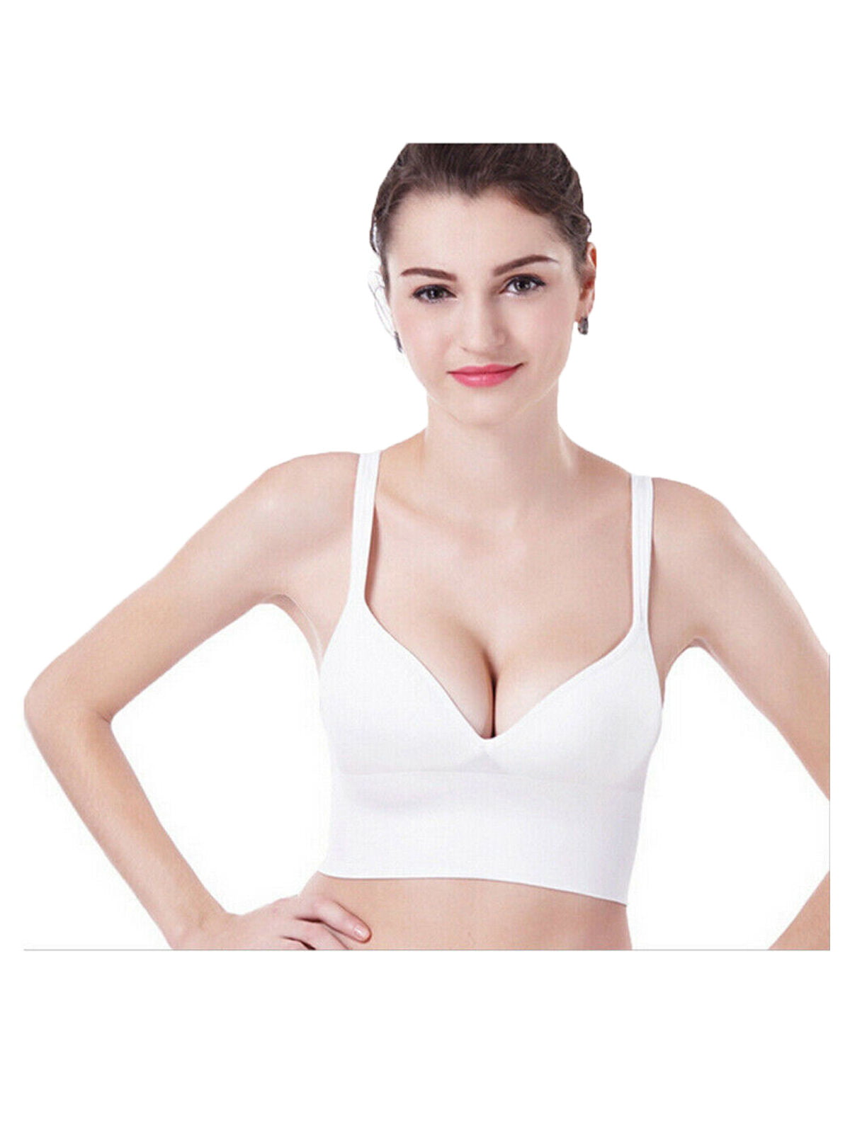 Women Summer Transparent Bra Top Bralette Push Up Underwire Brassiere Underwear 