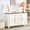 Sideboard-Brown+White, variant on 47.3" Mid Century Modern Sideboard Buffet Cabinet with Storage, Wood Storage Cabinet with 2 Doors and 3 Drawers for Kitchen Dining Living Room Entryway, Accent Console Table, Walnut