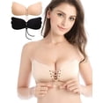thumbnail image 1 of Strapless Sticky Bra Backless Bra Invisible Silicone Bras Push up Bra for Women 2 Pack, 1 of 9