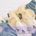thumbnail image 4 of Coolnut Yellow Flower Bath Towel Set, Towel Set of 2, Skin-Friendly, Comfortable, Absorbent, Suitable for Bathroom, Travel, Hotel Wash cloth, 4 of 7