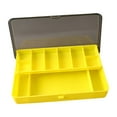 thumbnail image 3 of Caja de señoría de pesca Baja de señora Multifuncional con divisores Cebos de almacenamiento de organizador de equipos de pescadores para regalos al Amarillo, 3 of 8