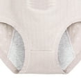 thumbnail image 4 of Lovskoo Women's 2024 Plus Size Period Menstrual Period Panties Leak-Proof Cotton Protective Briefs Gray, 4 of 6