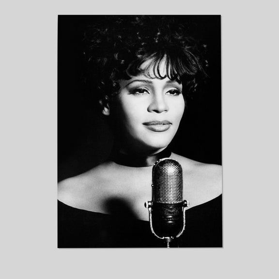 Music Poster - Whitney Houston- Retro Style - Size 24x36 - Postora