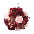 thumbnail image 3 of Boda Bouquet Bouquet Rose Flowers Centro de adornos de adornos de Browet Bouquet para la fiesta Home Día de San Valentín Rojo, 3 of 8
