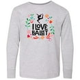 thumbnail image 3 of Inktastic Ballerina Dancer I Love Ballet Long Sleeve Youth T-Shirt, 3 of 5