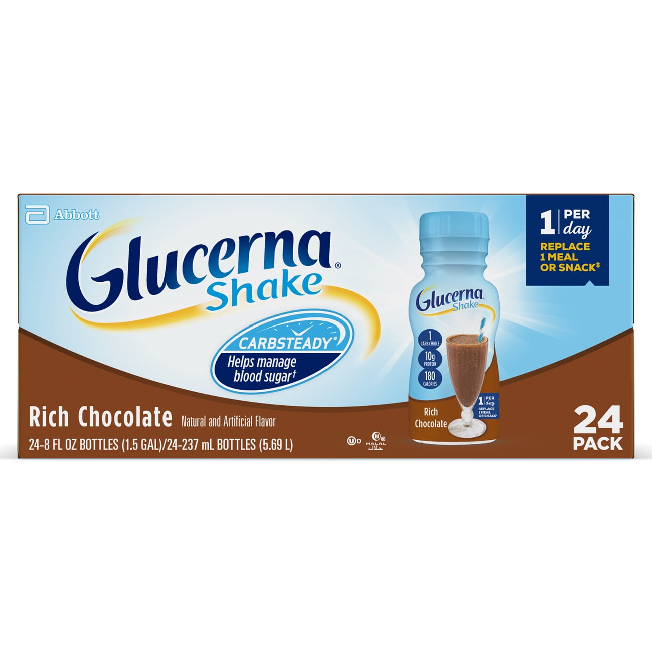 Glucerna Diabetes Nutritional Shake Rich Chocolate To Help Manage Blood