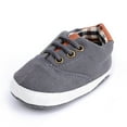 thumbnail image 5 of Bnwani Kids Shoes Boys Infant Girl Newborn Canvas Shoes Baby Boys Soft-Soled Casual New Shoes Dark Gray Size 12-18 M, 5 of 6