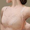 thumbnail image 3 of ALLLIST Lace Lingerie for Women Push up Wireless Bralette Comfort Beige Solid T-Shirt Ladies Bras Size 2XL, 3 of 3