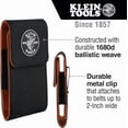 thumbnail image 2 of 55474 Phone Holder, XX-Large, Fits iPhone, Google, LG, Samsung Phones, With Magnetic Closure and Belt Clip, 2 of 5