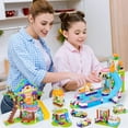 thumbnail image 6 of Friends Tree House Building Kit, Girls Treehouse Summer Pool Party Building Blocks Set for Kids Aged 6-12 (1274 Pieces), 6 of 7