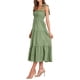 thumbnail image 3 of VISgogo Vestido de Mujer, Color Sólido Sin Mangas Volantes de Una Pieza con Tirante Ajustable para el Hombro para el Verano, S/M/L/XL VISgogo moda, 3 of 7