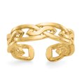 thumbnail image 1 of Bague d'Orteil Tressée en Or Jaune 14 K, 1 of 4
